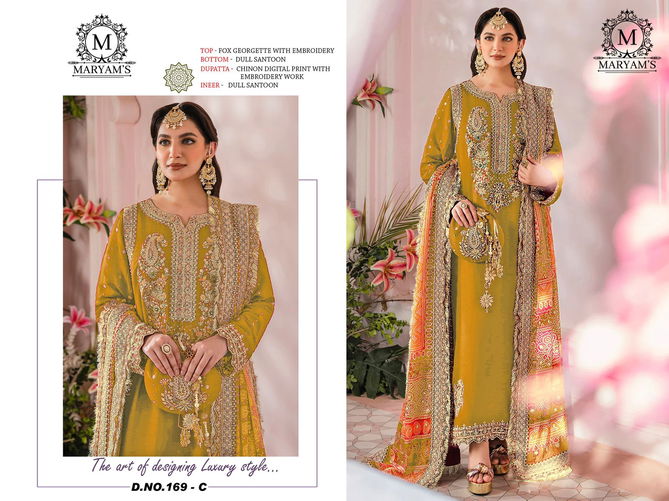 Maryams 169 Embroidered Georgette Salwar Kameez Wholesale Clothing Suppliers In India
